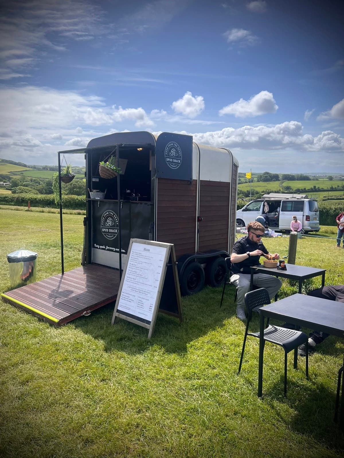 Spud Shack trailer set up for a private event hire